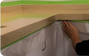 Smalltongue Countertop Step 03 Dropcloth
