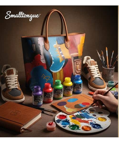 Smalltongue Leather Paint Kit Use Case